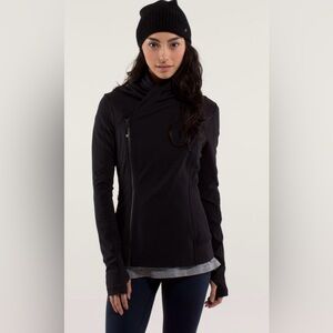 Lululemon Bhakti Yoga Jacket In Blqck Size 8